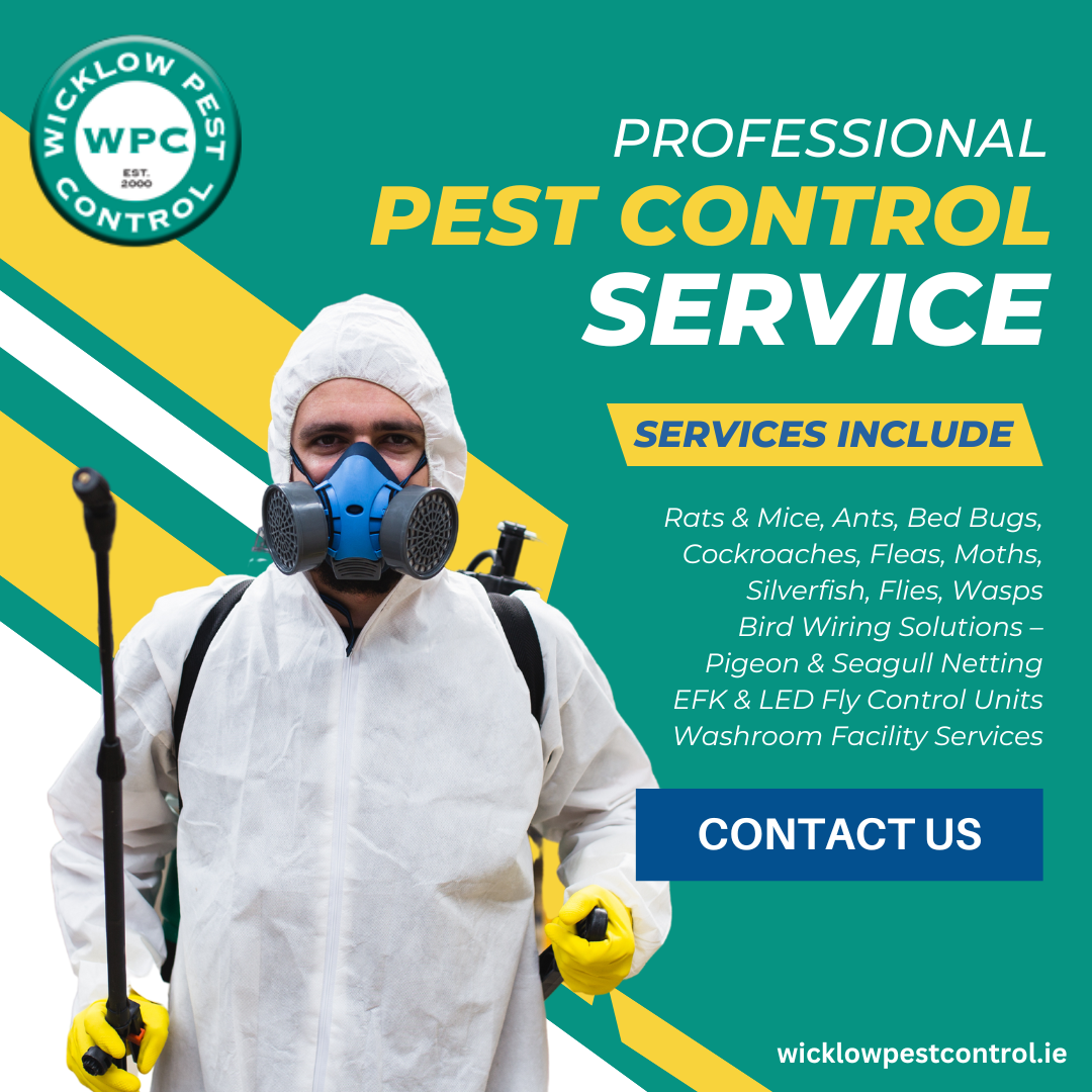 Stay Pest-Free with Wicklow Pest Control Pests don’t take a break - but neither do we. Whether you’re dealing with a wasp nest, rats in the attic, or anything in between, Wicklow Pest Control is here to help with fast, discreet, and professional service