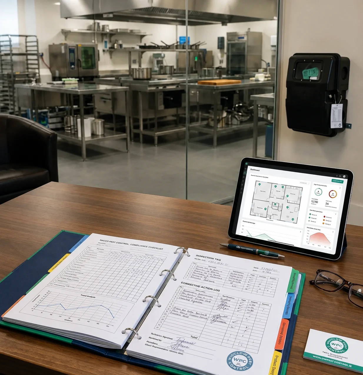 A documented HACCP pest control compliance folder for an Irish food business.